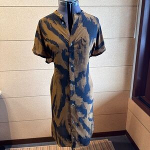 Billy Reid 100% Silk Midi Dress